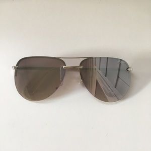 Quay The Playa mirrored Aviator sunglasses